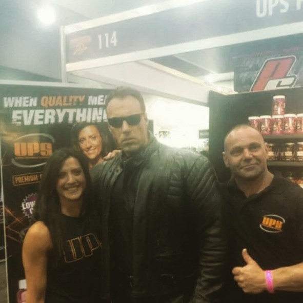 Ben as Terminator for UPS at the Arnold Classic in Melbourne